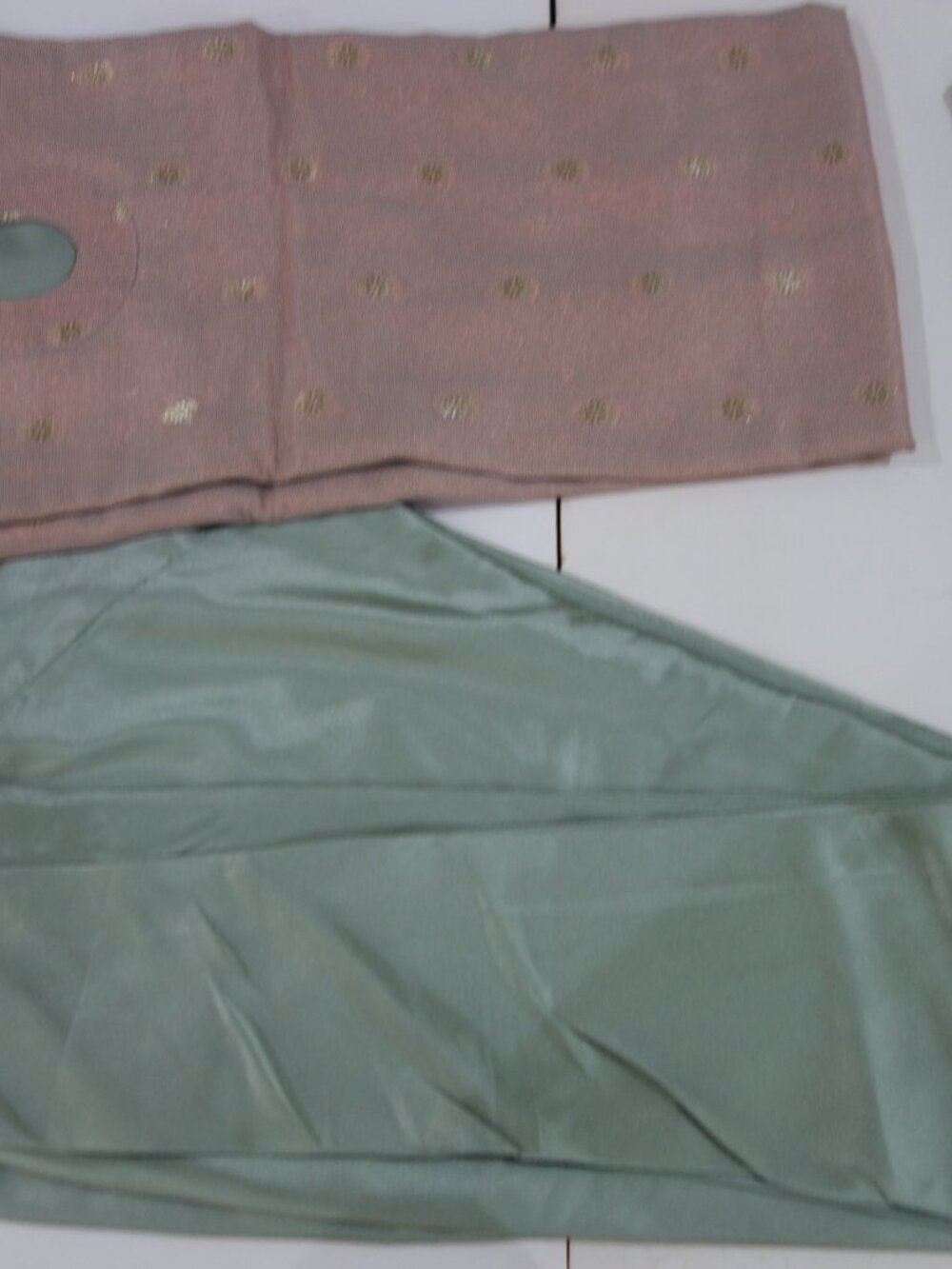 Beautiful 3 PC Churidar/Kurta/Chundi Shaded Color Pink/Green/Gold